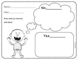 No David Drawing Activity No David Drawing Activities Kindergarten Freebies