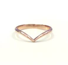Minimalist Rose Gold Chevron Ring V Shaped Wedding Band Arrow Ring 14kt Gold Gold Chevron Ring Chevron Ring Big Wedding Rings