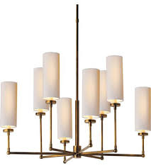 Visual Comfort Thomas Obrien Ziyi 8 Light Chandelier In Hand Rubbed Antique Brass Tob5016hab Np Large Chandeliers Visual Comfort Lighting Chandelier Lighting