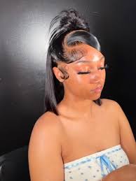 Front Swoop Half Up Half Down