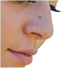 Amazon.com: 14k Solid Gold Nose Ring Hoop