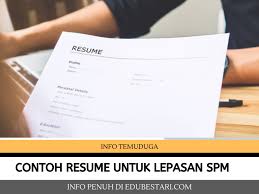 Traditional resumes, creative resumes, professional resumes Contoh Resume Untuk Lepasan Spm Download Format Resume Lengkap Ringkas Padat Ini Edu Bestari