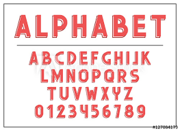 The german alphabet is very similar to that of english but it has four letters that english does not have: Alphabet Buchstaben Schrift Und Abc Buchstaben Druck Typografie Fototapete Fototapeten Rudiment Schriftart Angepasst Myloview De