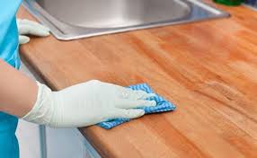oven cleaner on kitchen countertops