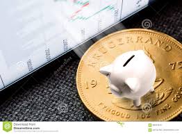 Investing In Golden Coins Stock Image Image Of Cash 98041673