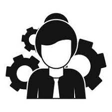 Woman Managing Skills Icon Simple Illustration Of Woman Managing Skills Vector Icon For Web Design Isolated On W Simple Illustration Illustration Vector Icons