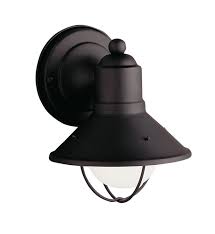 Today's exterior sconces come in all shapes, sizes and design styles, from the contemporary outdoor sconces to a more. Kichler Seaside Small Outdoor Wall Light Outdoor Sconces Barn Lighting Black Outdoor Wall Lights