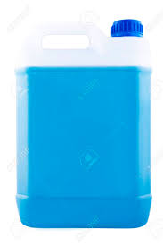 Container with fuel in realistic style. Plastic Canister With A Handle And A Blue Lid Full Of Blue Liquid Stock Photo Picture And Royalty Free Image Image 138345461