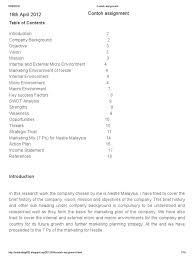 The first part of nestle vision is committed to its shareholders which is investors and the second one is being a preferred company. Contoh Assignment Brand Supply Chain