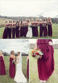 Show Me Your Bordeaux Burgundy And Wine Colored Bridesmaid Dresses Weddingbee Farmhouse Wedding Wedding Bridesmaids Wine Color Bridesmaid Dress