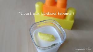 Faire Des Yaourts Aux Bonbons Pour Les Enfants Bergamote Family Bonbon Recette Bonbon Bonbon Banane