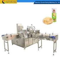 Potato Chip Paper/Aluminum Can Sealing Machine Automatic Rotary Composite Paper Can Aluminum Foil Lid Heat Sealing Machine