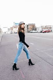 Black Ankle Boots With Blue Jeans Pin On Style