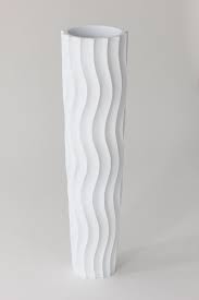 Tall Floor Vase 75 Cm Mango Wood White Amazon Co Uk Lighting Tall White Vase Large Floor Vase Tall Floor Vases