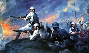 Heroic Last Stand Of The Nationalist Troops Chinese Civil War Civil War Art War Art Army Drawing