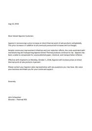 Or if it is to notify your company about some changes, then make sure to give a brief explanation download a free notification letter sample, then customize it to suit your needs. 20 Sample Price Rate Increase Letters In Pdf Ms Word