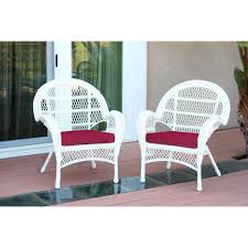 Jeco Santa Maria Wicker Patio Chairs With Optional Cushion Set Of 2 White Outdoor Furniture Wicker Patio Chairs Garden Furniture Design