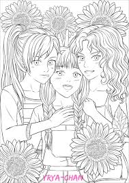 Various themes, artists, difficulty you can access to our coloring pages for adults by clicking on these different keywords. Artstation Flower Girls Coloring Pages Books Comics