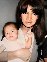 Vintage Photo of Stella Suarez and Baby Richard Gomez