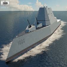 Sep 11, 2017 · chief of naval operations (designate) vadm elmo r. Uss Zumwalt 3d Model Ship On Hum3d