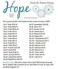 So The Verses For January Are Up We Will Be Focusing On The Concept Of Hope As We Head Into The Read Bible Scripture Writing Plans January Scripture Writing