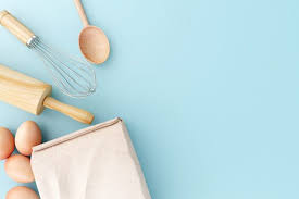 Ergonomic design and dishwasher safe dishwasher safe for your convenience, excluding the can opener, which should be hand washed. Top View Baking Tools On Pastel Blue Background Food Background Wallpapers Baking Tools Baking Wallpaper