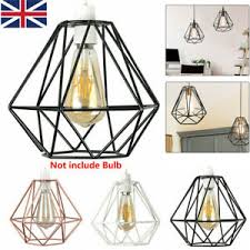 Explore 327 listings for glass ceiling light shades uk at best prices. Geometric Wire Easy Fit Ceiling Light Shade Pendant Lampshade Metal Lighting Uk Ebay