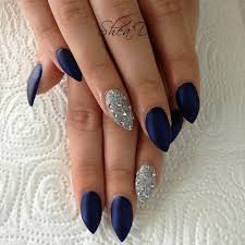 25+ most amazing pictures 6. Shad Beauty Matter Navy W Blinged Out Ringers I Love This Wedding Nails Glitter Blue Prom Nails Prom Nails