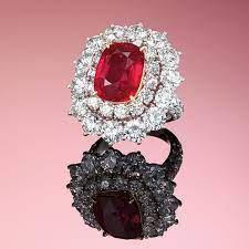 A 8 88ct Mozambique No Heat Ruby Ring Christie S Unique Diamond Rings Ruby Diamond Rings Diamond Rings Design