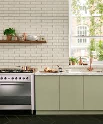 Hartley White Tile Brick Kitchen Kitchen Tiles Design Kitchen Wall Tiles
