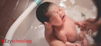 Watch the video demonstration of our midwife, alison ross, bathing a you need to get things ready in the right order when you are bathing your baby so he doesn't get don't worry if your baby cries as you lift him out of the bath. Why Do Babies Cry While Bathing Ezyschooling