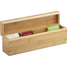 No Need For Gift Wrap Ribbon Will Suffice Present Her Favorite Teas In This Bamboo Tea Bag Box Bamboo Tea Bag Boxes Cr Bamboo Tea Crate Storage Storage