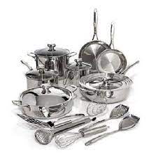 Limited time sale easy return. Wolfgang Puck Bistro Elite 19 Piece Stainless Steel Cookware Set Cook Up Masterpiece Meals Cookware Set Stainless Steel Stainless Steel Cookware Cookware Set