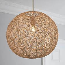 Abaca Ball 36cm White Easy Fit Pendant Ceiling Lights Led Ball Lights Ceiling Pendant Lights