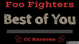 C#m7 i needed somewhere to hang my head. Foo Fighters Best Of You Cc Karaoke Instrumental Lyrics Youtube