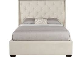Alison Oatmeal 3 Pc Queen Upholstered Bed Queen Upholstered Bed King Upholstered Bed Upholstered Beds
