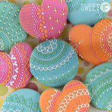 Lace Henna Inspired Sugar Cookies Sweet17cookies Etsy Com Sugar Cookie Designs Lace Cookies Cookies