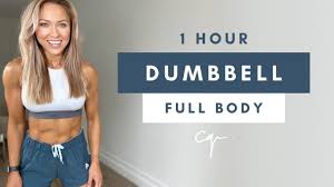 1 Hour DUMBBELL FULL BODY WORKOUT at Home | Caroline Girvan in 2020 |  Fitness body, Full body workout, Body workout at home