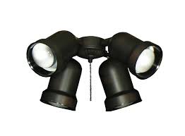 Thanks to its weatherproof construction, it's safe to use in areas like outdoor patios. 4 Light Outdoor Ceiling Fan Spotlight Kit 463 Dan S Fan City C Ceiling Fans Fan Parts Accessories