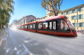 Trams In Nice Could Soon Be Charged Through The Ground Http Www Dezeen Com 2016 02 24 Ora Ito Alstom Tram Design Nice Fran Public Transport Nice Architecture