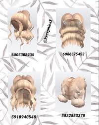 Roblox hair codes will help you customize the character's hair to look different and stand out from other players. Bloxburg Blonde Hair In 2021 Roblox Codes Roblox Pictures Coding Clothes