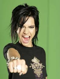 He always matches his hair with a rocker outfit, which makes it look even more unique. Different Hair Styles By Bill Kaulitz From Tokio Hotel