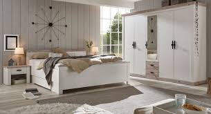 Massives schönes großes bett 200 x 200 eiche rustikal. Schlafzimmer Komplett Rovola In Pinie Weiss Landhaus