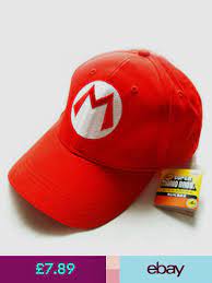 Super Mario Bros M Letter Cap Sport Baseball Hat Summer For Kids Adjustable Red Super Mario Hat Baseball Hats Mario Bros