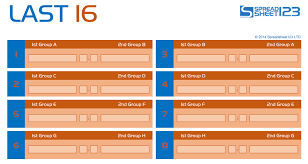 Football World Cup Bracket Free Template For Excel