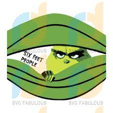 Stay 6 Feet Back People Mask Design The Grinch Png Mask Design Grinch Mask Grinch