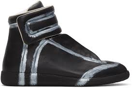 Black And Silver High Top Sneakers Maison Margiela Black Silver Future High Top Sneakers Modesens Leather Shoes Men Black High Top Shoes Top Sneakers