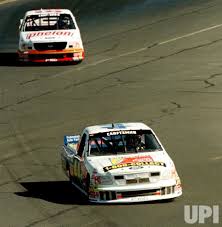 Photo: Driver Boris Said pulls ahead of Tom Hubert during the Kragen/Exide  151