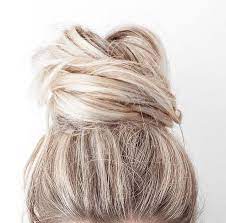 Blonde Top Knot Hair Styles Hair Beauty Long Hair Styles