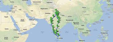 India Road Trip Google Map Consolidated Image Of All The Places Sajit Drove In His Ford Figo Across India During His Solo Pan Indi Road Trip Road Trip Hacks Indian Road